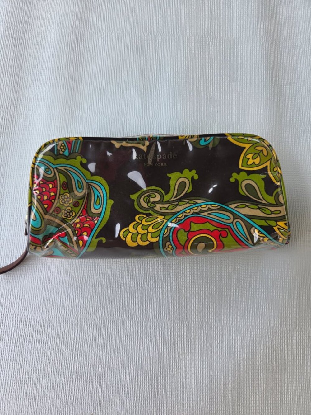 Kate Spade Paisley Collection Make Up Pouch 8x4x2  Great condition